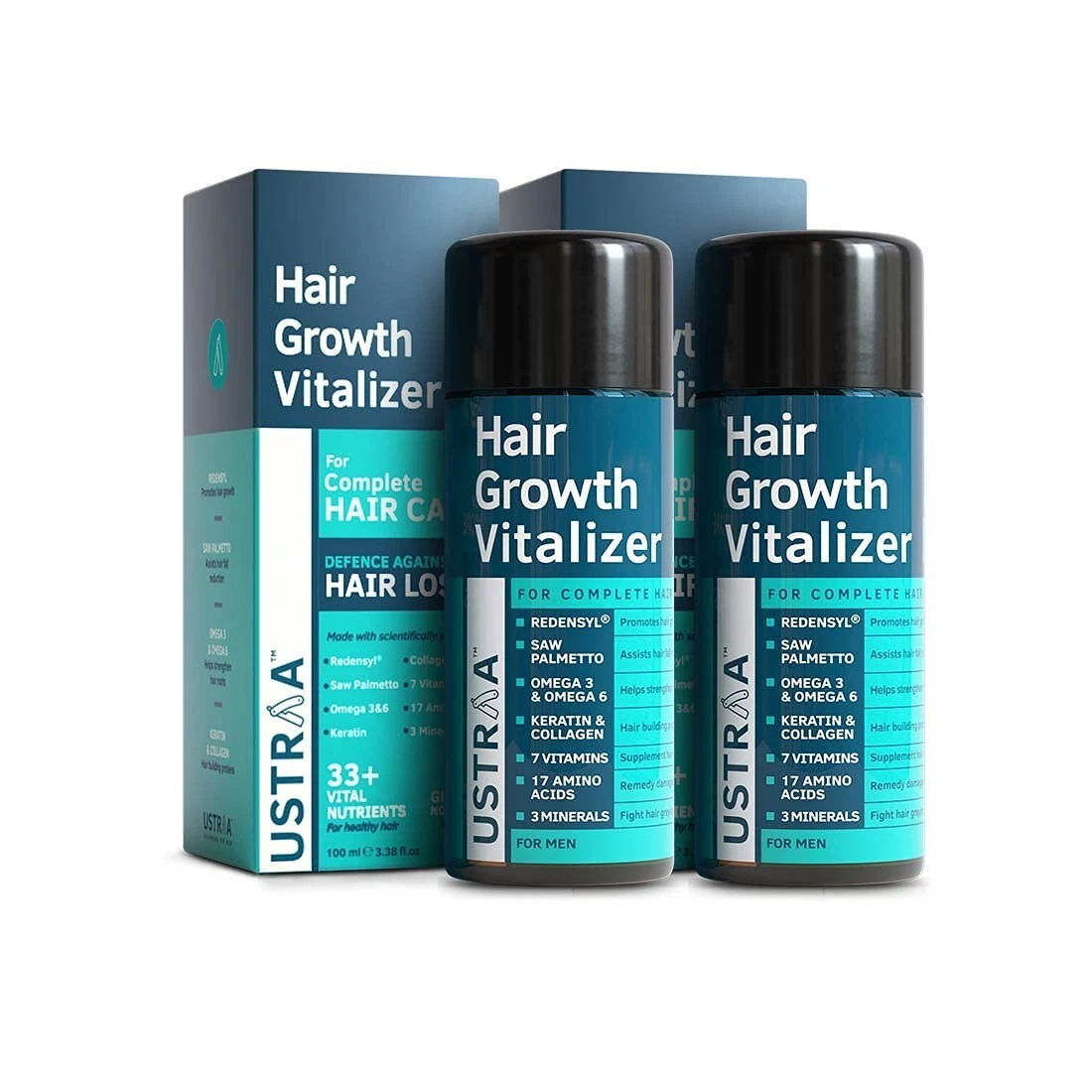 Hair Growth Vitalizer, Hair oil For Boosts Hair Growth Oil 100ml Pack Of 2