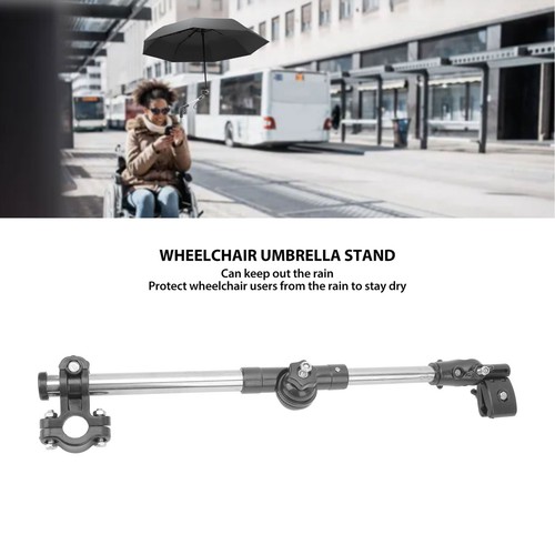 Wheelchair Umbrella Stand Foldable Stainless Steel Umbrella Holder F DP3 - Picture 20 of 24