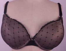Self Expressions By Maidenform 05821 Black Polka Dot Push Up Underwired Bra 34 D