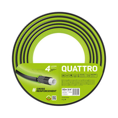 Cellfast Quattro 3/4 '' Gartenschlauch 50m Kreuzgeflecht Anzahl der Schichten: 4