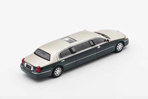 GCD 1:64 Gold Green Stretch Limousine Continental Model Diecast Metal Car - Picture 3 of 12