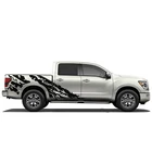 Bed shreds graphics stickers decal compatible with Nissan Titan