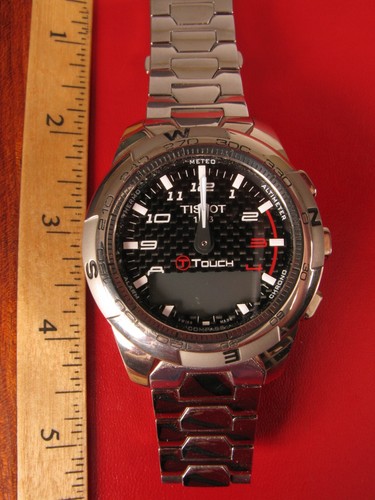 TISSOT 1853 QUARTZ WATCH T TOUCH II LIGHTWEIGHT TITANIUM SAPPHIRE CRYSTAL !! - Picture 5 of 5