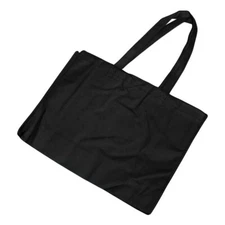 10PC BLACK 12"x16" Reusable Bag Recycled Non woven Grocery Tote Bag With Handles