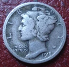 1918 MERCURY DIME IN GOOD-VG CONDITION