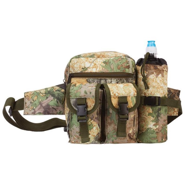BIG Camo Water Repellent FANNY PACK Camouflage Hunting Waist Belt Bag