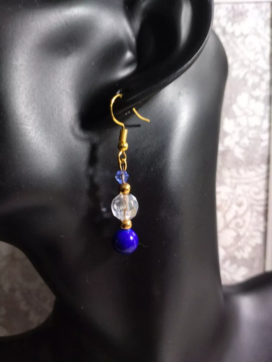 Navy blue on sale color earrings