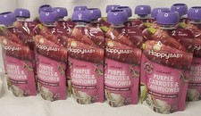 HappyBaby Organics Stage 2 Purple Carrots  Cauliflower Baby Food, 4oz, 16 Count
