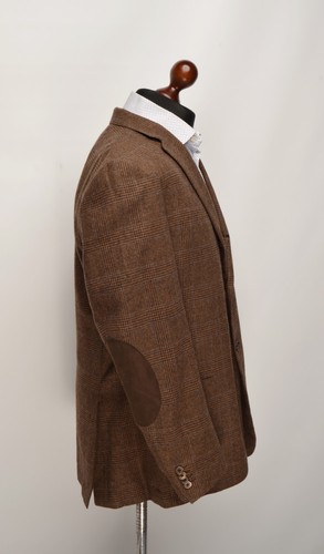CORNELIANI Brown Glen Check Wool/Cashmere 2/3Btn EU 54R UK,US 44R Blazer Jacket - Picture 5 of 16