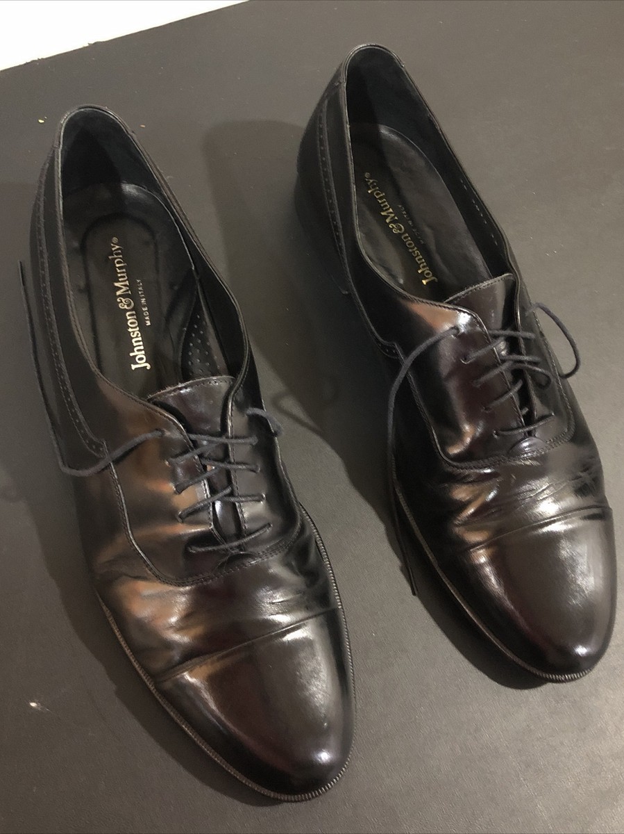 Johnston & Murphy Mens Vasselli Black Calf Leather Lo-Pro  display picture 1