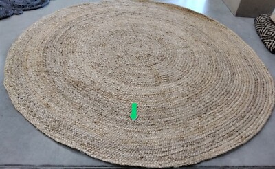 NATURAL 9' X 9' Round Broken Thread Rug, Reduced Price 1172744629 NF733A-9R