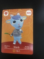 Genuine Animal Crossing Series 5 Amiibo Card SHERB # 425