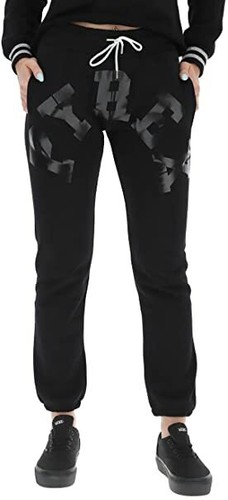Pyrex Pantalone Tuta Donna con Coulisse Argentata Donna Nero | eBay