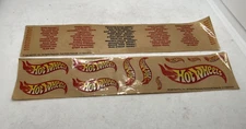 Hot Wheels Vintage 1996 Sticker Sheets Very Difficult to find complete  