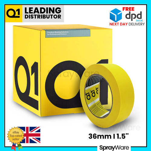 Q1 Premium Automotive Masking Tape 36mm x 50m 110c 1.5" Full Box 24 Rolls MT136 eBay