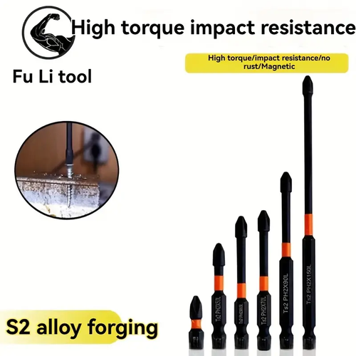 12x Magnetic Anti-Slip PH2 Impact Driver Phillips Screwdriver Drill Bit Tool Set - Picture 6 of 16