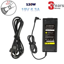 120W 19V 6.3A AC Power Supply Adapter Charger 5.5 2.5mm For Toshiba/HP/ASUS/ACER