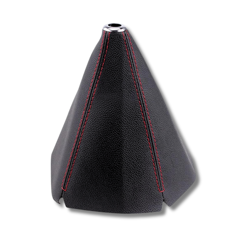 Aforce Auto Red Double Stitch Leather Gear Gaiter For Subaru Impreza WRX STI 2001-2005