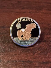 Apollo 11 Mission Insignia Moon Landing Space Shuttle NASA Lapel Hat Pin