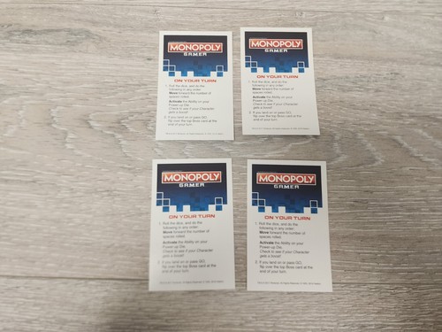 Monopoly Gamer Super Mario Bros Replacement Movers Pieces Tokens Player Cards - Picture 4 of 8