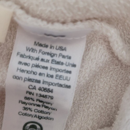Felpa Sundry donna 1/S beige stampa stelle girocollo pullover made in USA nuova con etichette - Foto 4 di 6