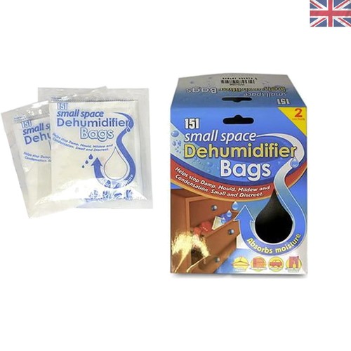 Small Space Dehumidifier Bags - 2 Sachets for Quick Moisture Control