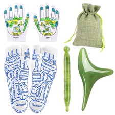 Reflexology Socks with Massage Tool, Pressure Point Acupressure Therapy, Re...