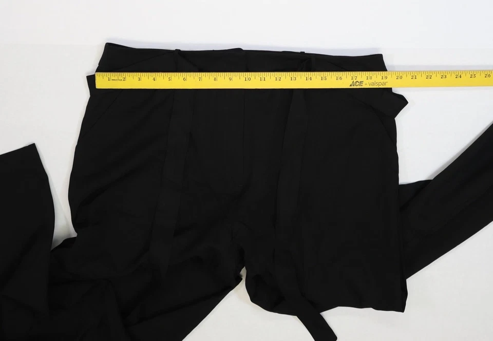 Long Tall Sally Pants Womens 14 Black Tall Straight Leg Stretch Trousers LTS - Image 4 of 4