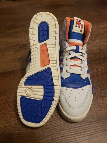 Size 8 Adidas Attitude Hi NY New York Knicks White Orange Blue ID2205 Men’s - Picture 8 of 8