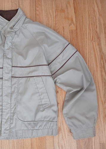 Chaqueta vintage Field & Stream para hombre mediana Gordon & Ferguson caqui forrada con cremallera completa - Imagen 3 de 14