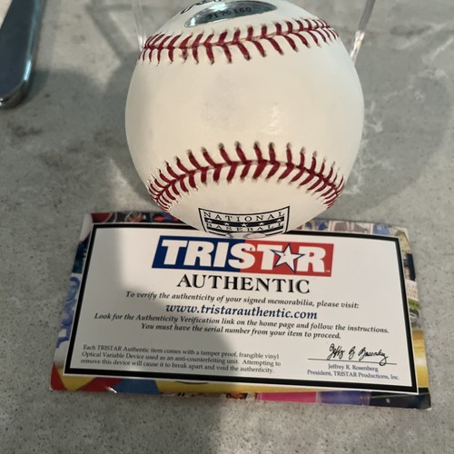 Rollie Fingers #HOF 92" Autographed Hall of Fame OMLB Baseball. TRISTAR - Picture 8 of 8