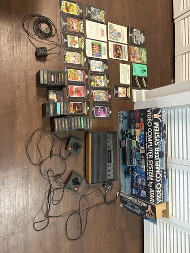 ATARI 2600 Video Computer System w/Manual, 28 Games all Working Tested 🔥