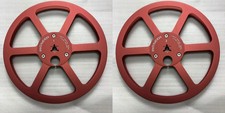 New One Pair Pioneer Red 7'' Tape Reel Light Metal Aluminum Take Up Reel
