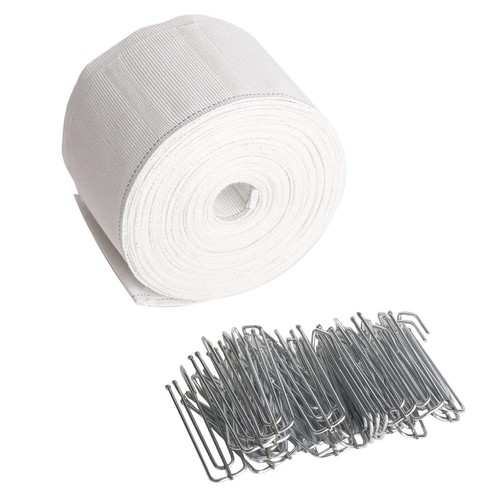 Gardinenfaltenband, 10 Meter/10,9 Yards Faltenband für Gardinen, inklusive...