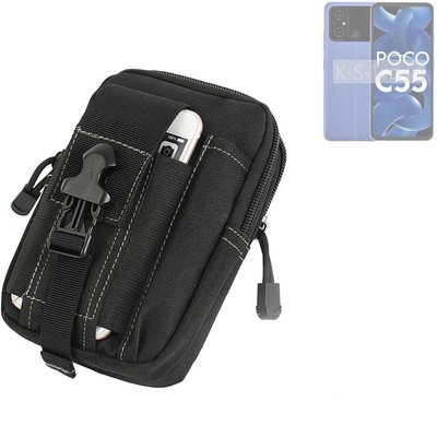 Holster für POCO C55 Zusatzfächer Gürtel-Tasche Schutzhülle Tasche Sleeve po