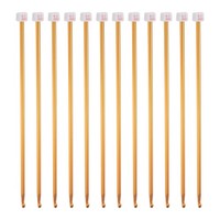 12-Teilig HäKelnadeln 6Mm Aluminium Stricknadeln FüR Knitting Accessories, Gelb