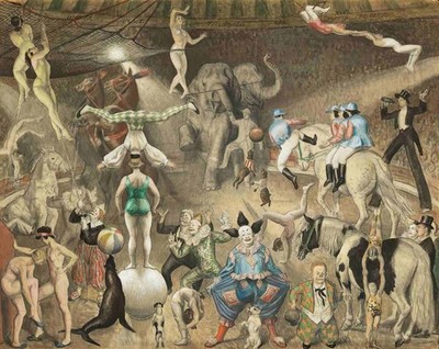 Laura Knight Charivari The Grand Parade 1928 British Circus Art