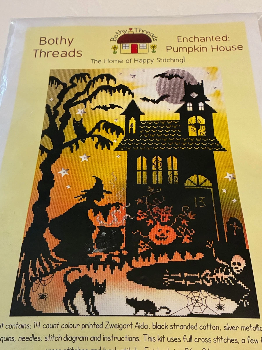 ENCHANTED PUMPKIN HOUSE Bothy Threads Halloween Counted Cross Stitch Kit XE4P