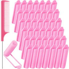 43 Pcs Foam Sponge Hair Rollers Women 0.59 Inch Soft Sleeping Curlers Flexible S