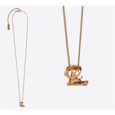 Yves Saint Laurent Twist Necklace in Gold