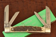 HEN & ROOSTER BERTRAM CUTLERY SOLINGEN GERMANY GENUINE STAG CONGRESS KNIFE 27793