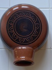Gunta Hand Drum Clay Goat Skin Head Stephen Wright Drum Hand Small 7"