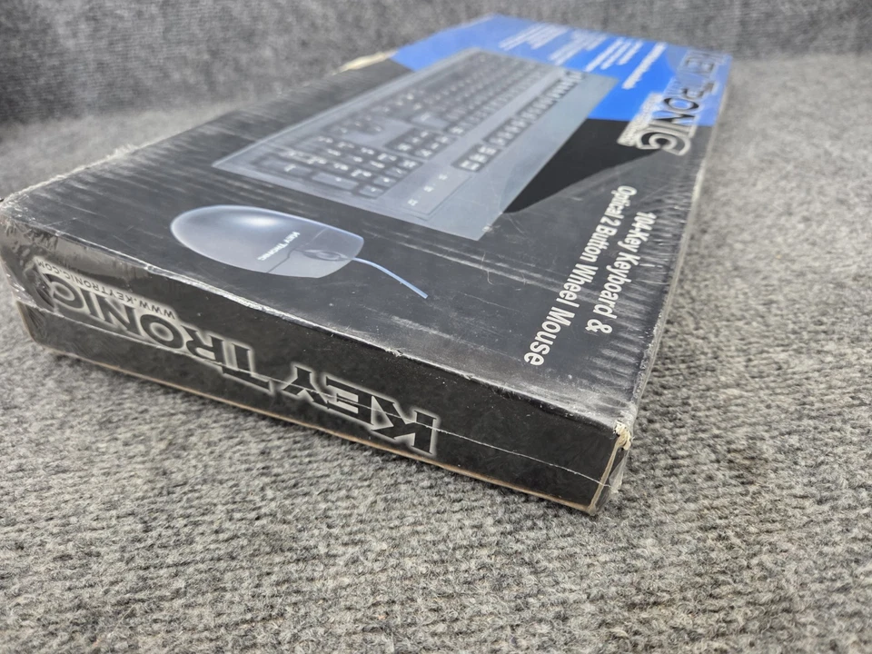 Black Vintage KeyTronic E03601PS2 Bundle Keyboard Ps/2 104 Key Keyboard New - Image 2 of 3