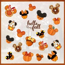 Mfault Autumn Window Clings - 4 Sheets of Seasonal Decor Stickers
