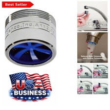 Brass Dual Thread Faucet Aerator - 1.5 GPM Chrome Finish for Water Efficiency