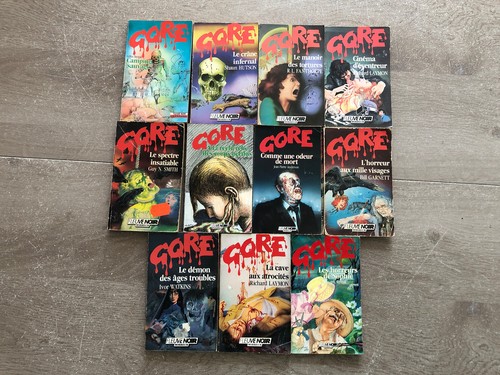 lot 11 livres GORE fleuve noir horreur crane infernal, spectre, odeur mort... - Afbeelding 1 van 4