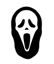"SCREAM" Cut Sticker Decal Scary Movie Horror Film Ghost Face