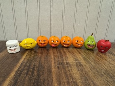RARE 2011 Annoying Orange Mini Kitchen Crew Figures (Complete Lot of 8)