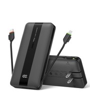 Portable Charger with Wall Plug, Fast Charging Power Bank Built-in Cables, Sl...