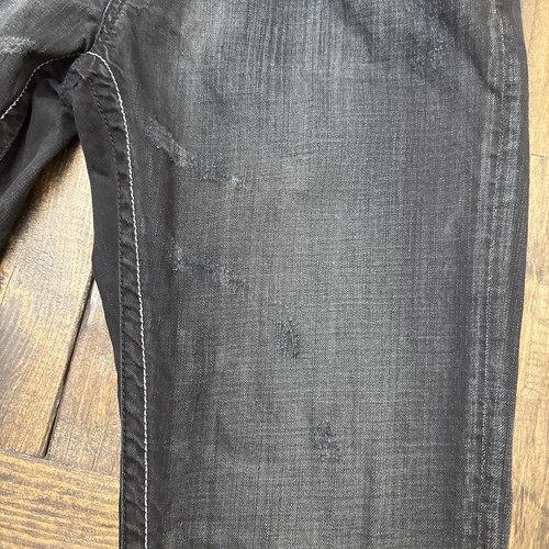 Men’s ASAP AKADEMIKS Small Arms Patrol Jeans, Black, 36x32, Vtg, Y2K, Distressed - Picture 8 of 11